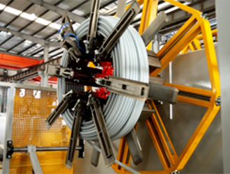 LSP110 HDPE Pipe Production Line w/ online coiler